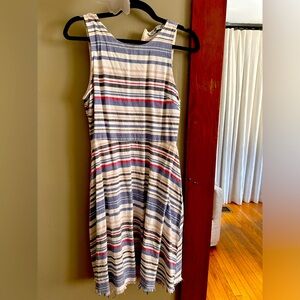 Zara soft denim stripe sundress